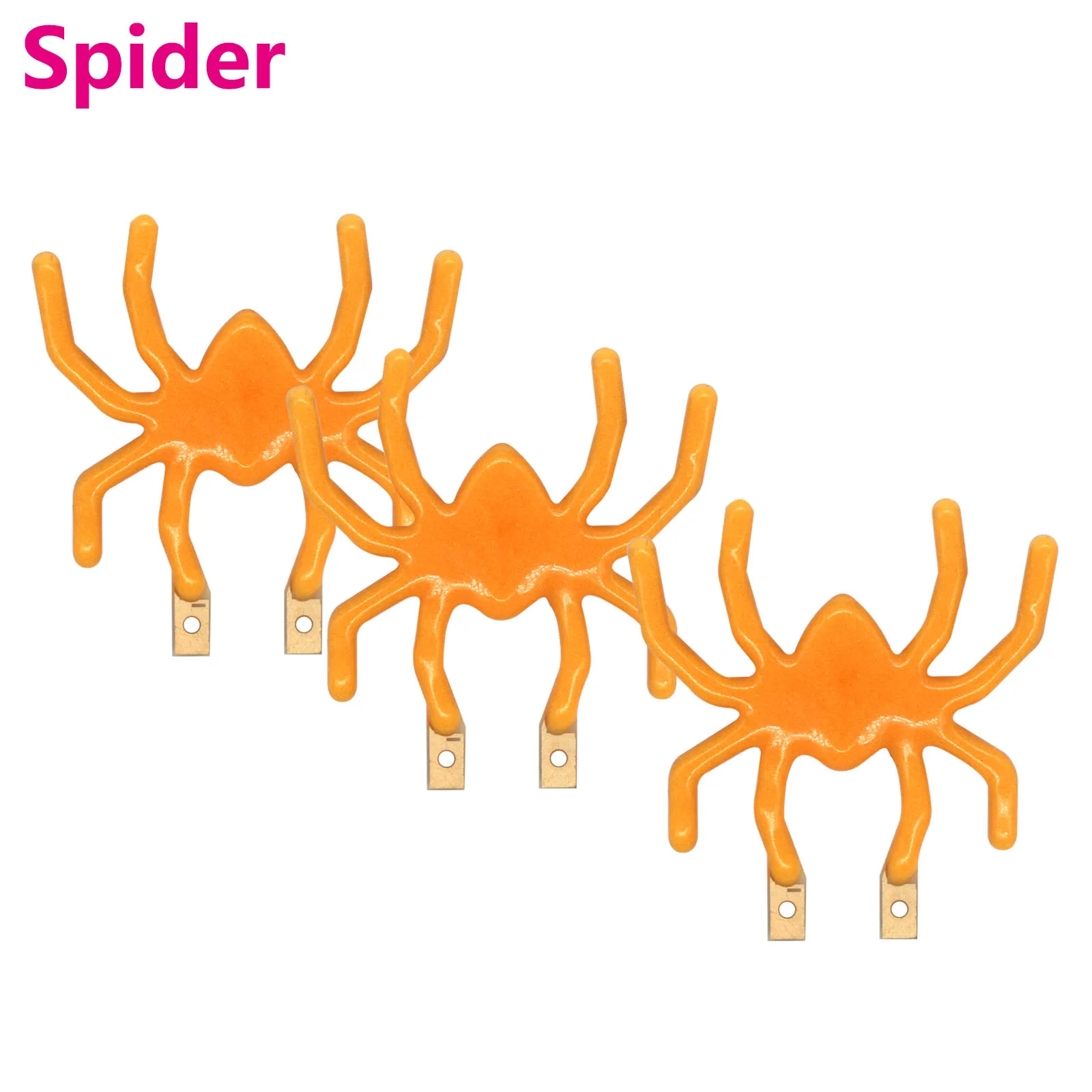 3V Led Cob Spider Skull Head Pumpkin Diy Edison Flessibile Filamento Diodo Accessori Halloween Horror Luce Decorativa Bianco Caldo