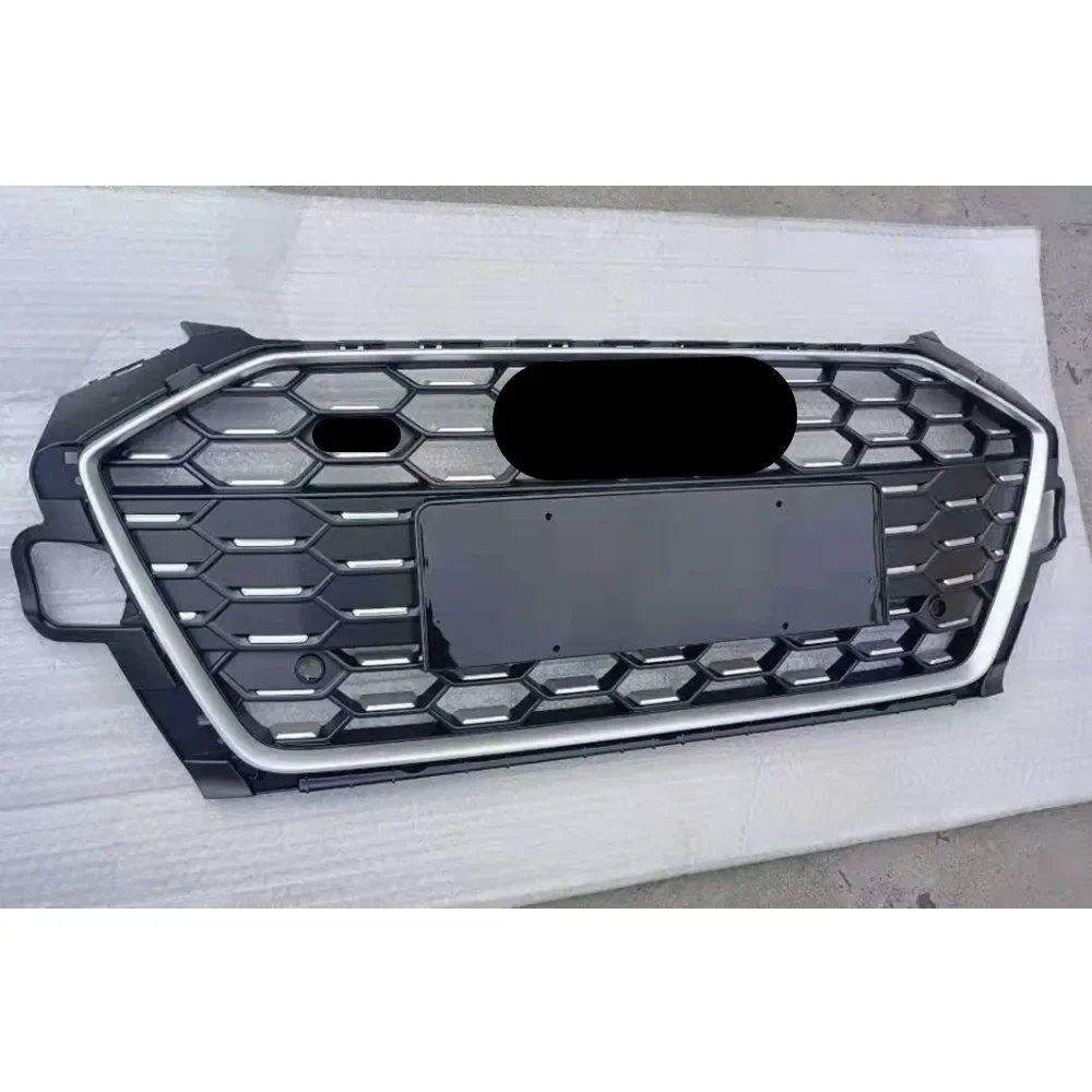 

For S4 Style Front Sport Mesh Honeycomb Hood Gypsophila Grill For Audi S4 2020 2021 Front Bumper Hood Grille