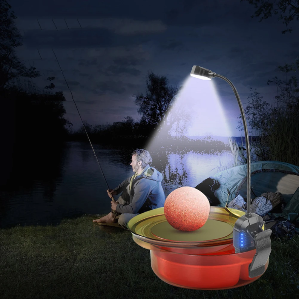 Outdoors Clip On Light USB Rechargeable Reading Light Fishing With Battery Level Display 9led Red White Desk Lamp