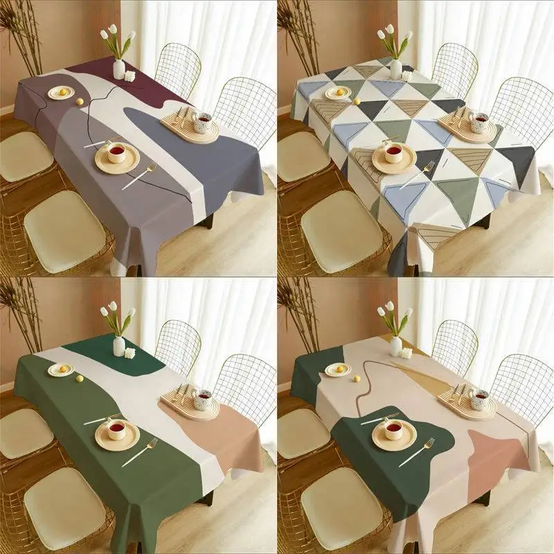 

Minimalist Style Morandi Tablecloth Light Luxury Home Dining Tablecloth Girls Dormitory Coffee Table Tablecloth High Quality