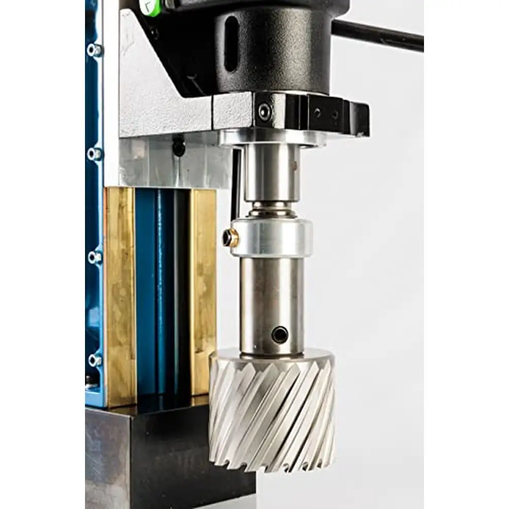 Electric Magnetic Metal Pillar Drill Press 2 3/4" Max Diameter Cut 4" Depth Cut 1800W High Performance Drill Machine Steel and 4