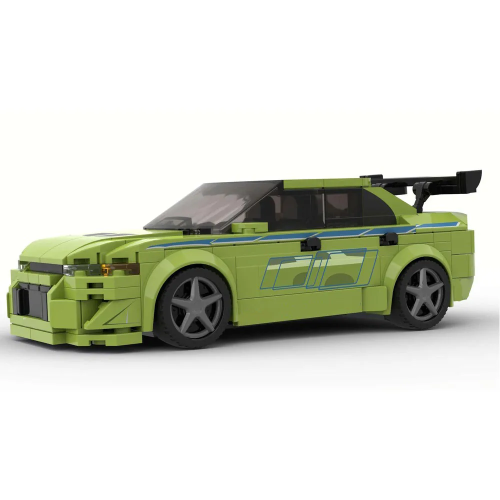 285PCS MOC Champion serie Lancer Evolution VII Bausteine Montage Modell Klassische racing spielzeug ziegel kinder geburtstag geschenk – Detail 4