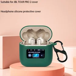 Solid Color Shockproof Silicone Earphone Cover - Soft Protective Shell - TOUR PRO 2 (White)
