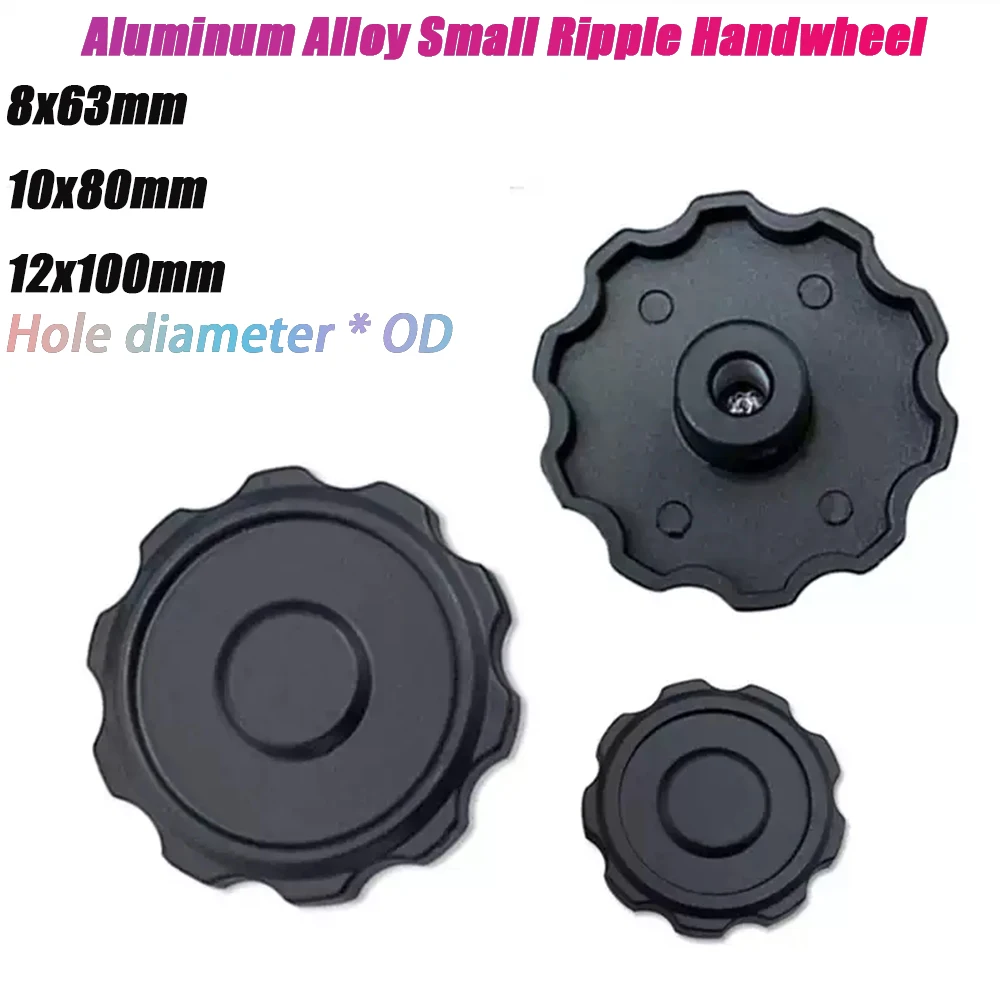 스레드 스타 기계식 블랙 썸 너트 클램핑 노브 수동 너트 8x63mm M6 1개 플럼 알루미늄 합금 핸드휠 너트 핸들