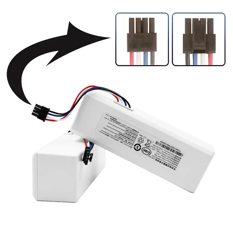 New 12800mAh 14.4V Lithium-Ion Replacement Battery for Xiaomi Sweeping Robot P1904 4S1P MM 5