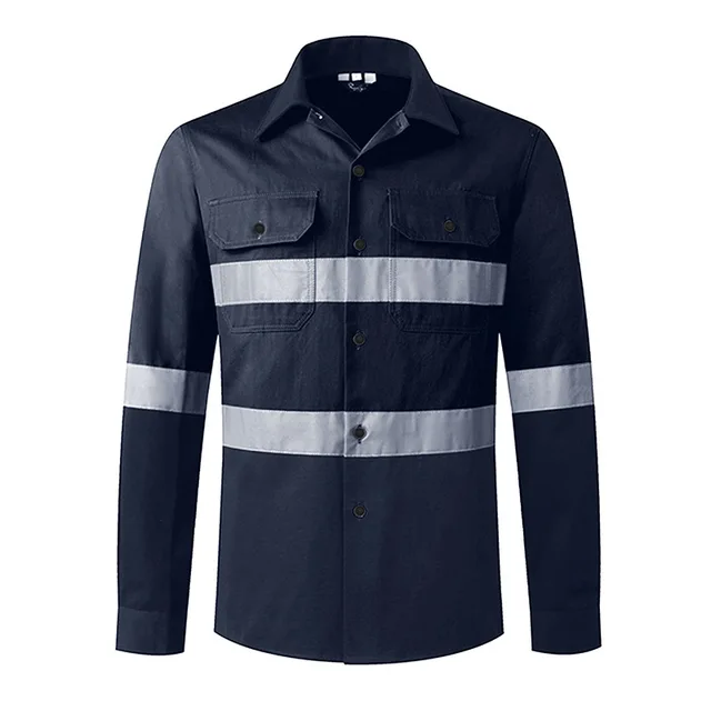 ProGuard Hi-Vis Reflective Long Sleeve Work Polo