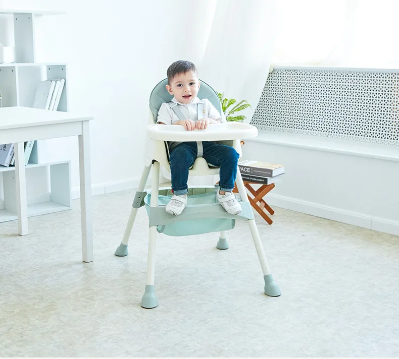 Height-adjustable baby dining chair convenient children's home dining tray multi-functional baby stool protection armchair