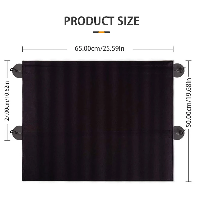 Baby Car Curtains Interior Auto Side Window Curtain Rear Seat Kids Baby Curtain Anti Sun UV Private Protector Window Blocking