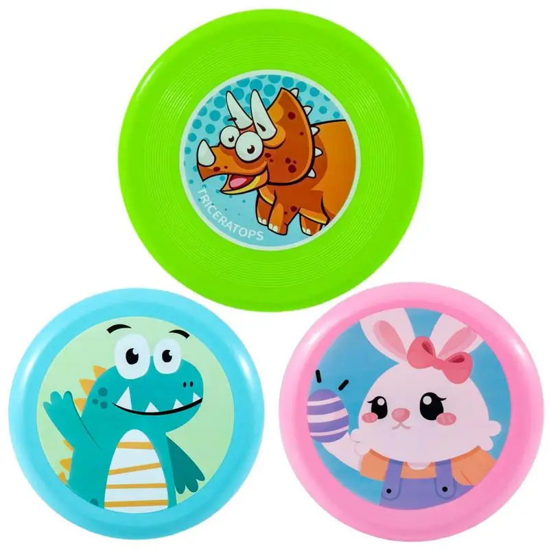 

Flying Discs Game Cartoon Disc Flyer Soft Flying Toys Outdoor Playset Child Parent Interactive Game Perfect Gift For Kids