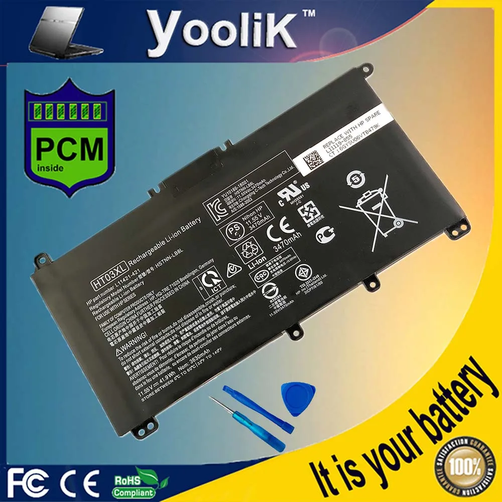 Bateria do Portátil do Oem para hp Pavilion 14-ce 14-cf 14-ck 14-cm 15-da 15-db 15-cr 15-cw g7 17-por 17-ca 240 245 250 255 Ht03xl