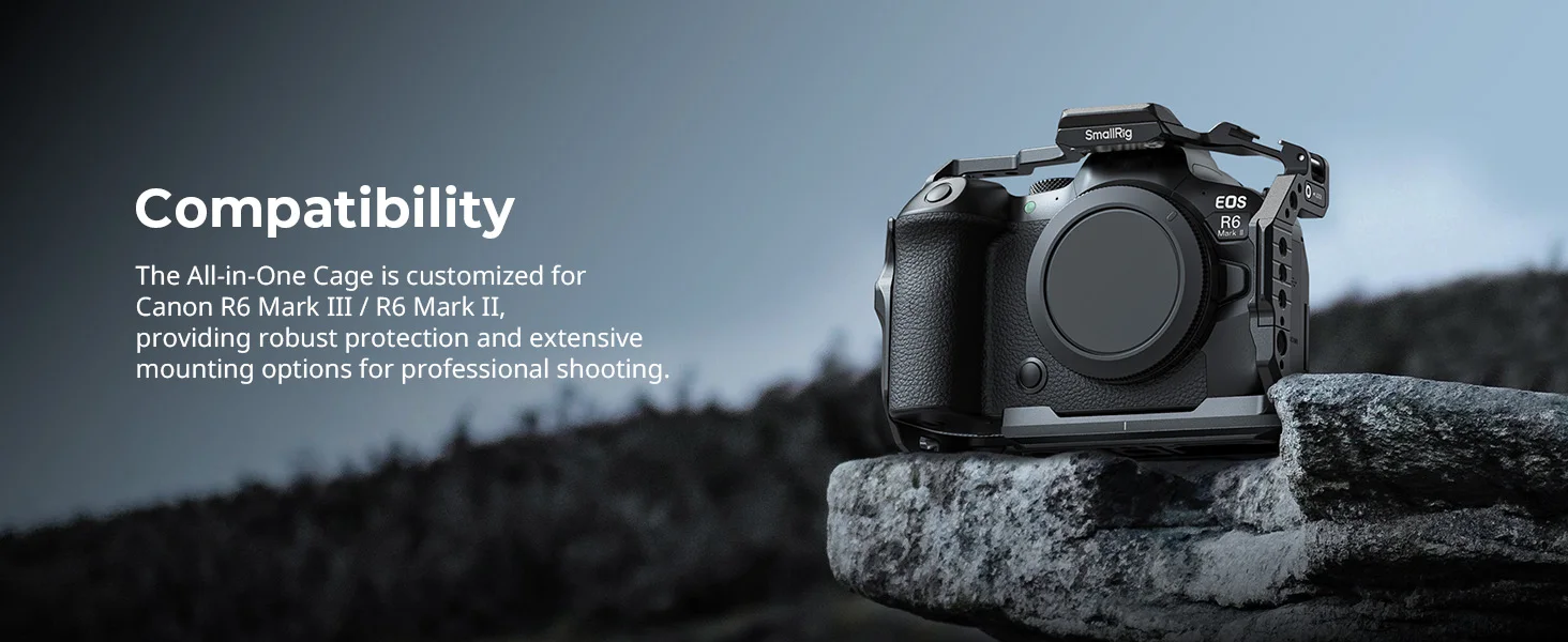 SmallRig R6 Mark III „HawkLock“ Schnellwechselkäfig für Canon EOS R6 Mark III / R6 Mark II, mit Arca-Swiss Schnellwechselplatte – Detail 4
