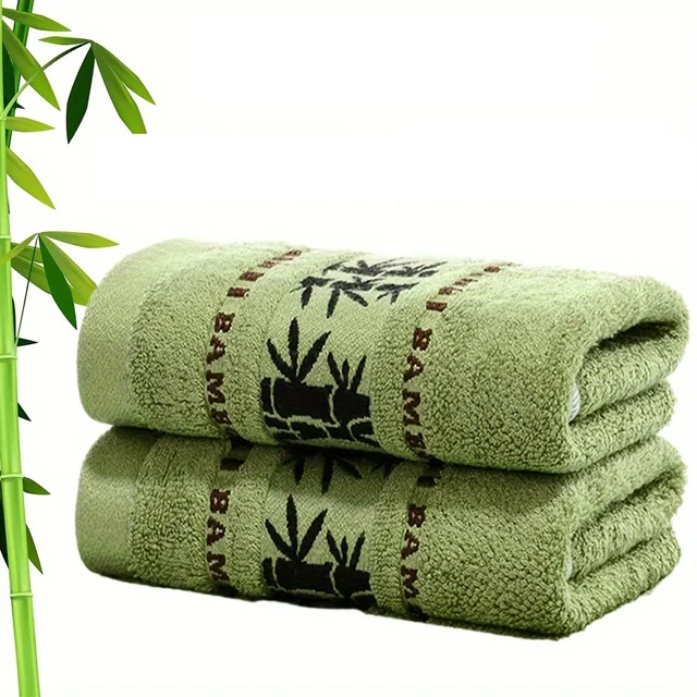 Ensemble De 1/4/6 ensembles De serviettes en Fiber De bambou serviettes De bain pour la maison adultes serviette De visage épaisse absorbant luxe serviettes De salle De bain Toalha De Praia 4