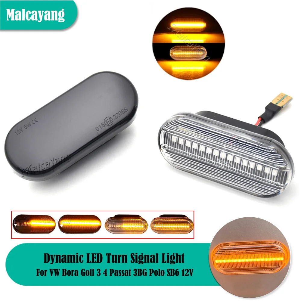 Indicatore Di Direzione Laterale Dell'Acqua Fluente Per Vw Bora Golf 3 4 Passat 3Bg Polo Sb6 Seat Ibiza Leon Skoda Ford Indicatore Di Direzione