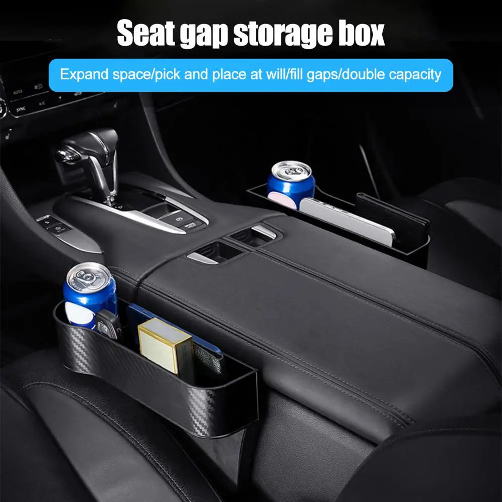 Car Seat Gaps Organiser waterproof Pu Leather Front Seat Side Seat Gap  Filler Storage Box Space-Saving Vehicle Storage Tool - AliExpress