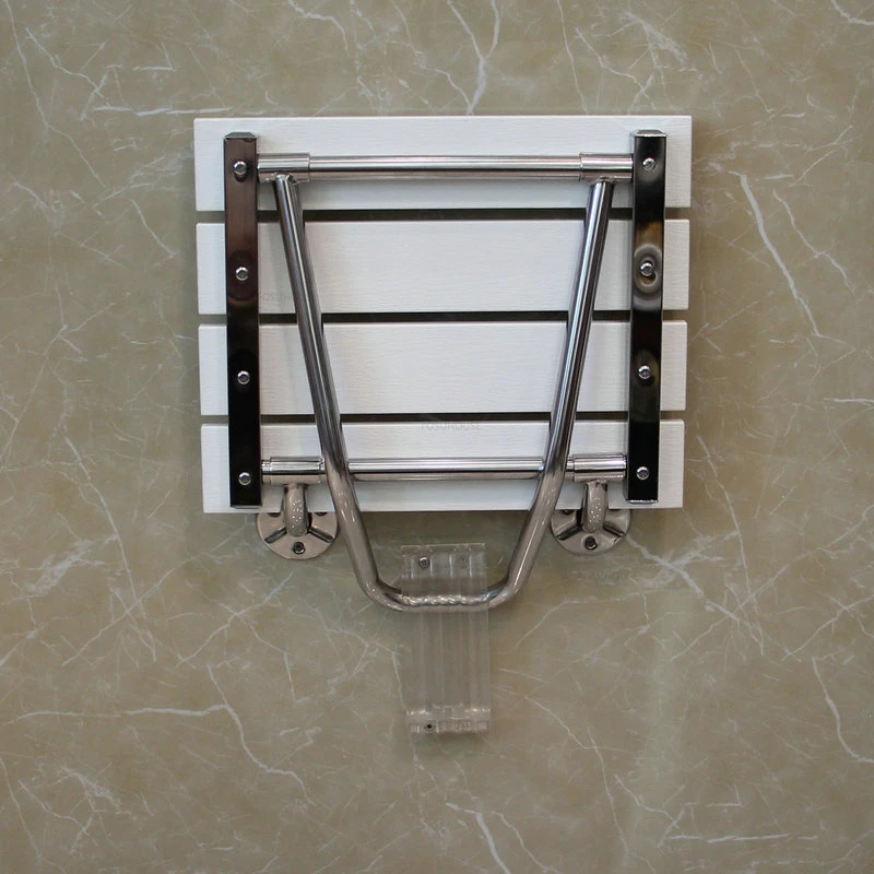 Stainless Steel Wall-mounted Shower Seats Folding Bath Chair Home Barrier-free Bathroom Chair Creative Porch Shoe Changing Chair 4