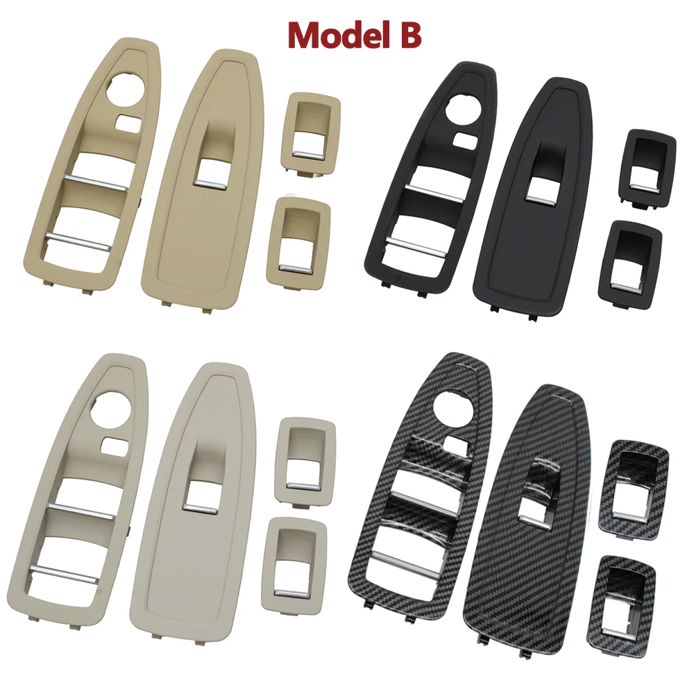 Binnenhandgreep Voor Bmw 3 Serie E90 E91 316 318 320 325 328i Lhd Links Driver Side Binnendeur Armsteun Window Switch Cover Panel Vervanging Deurkrukken(35.5 High-end Beige