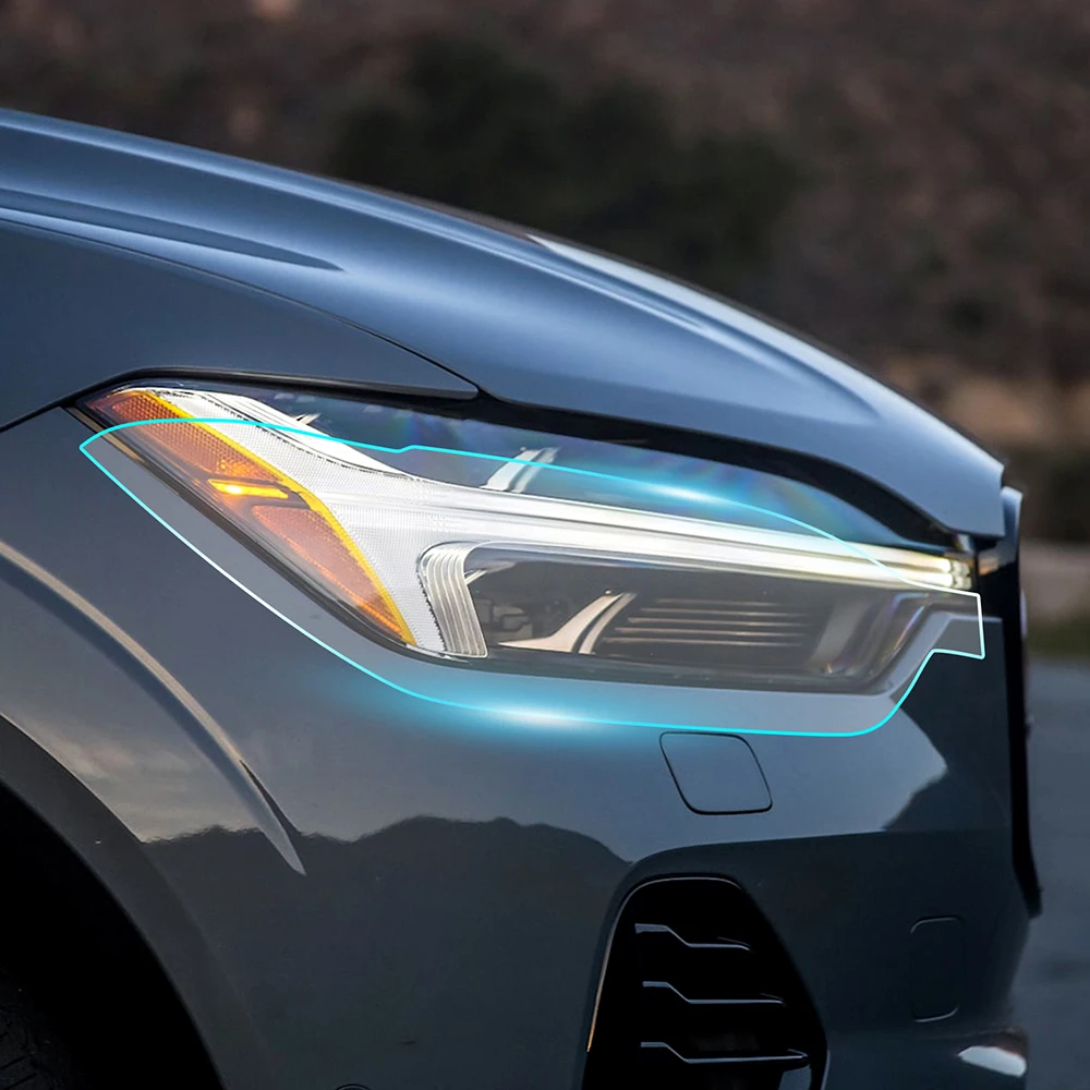 

KUNGKIC ТПУ 2022 мил Защитная пленка для краски для Volvo XC60 надпись R дизайн 2024-предварительно вырезанный бюстгальтер прозрачный PPF фара заднего вида