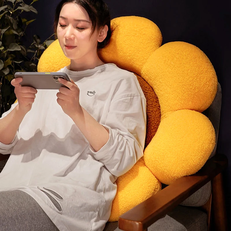 Sunflower Sitting cushion decorative Cushion Pillows Sitting Cushions for Sofa Soft Room Decor Office Back Cushion Gifts 방석 5