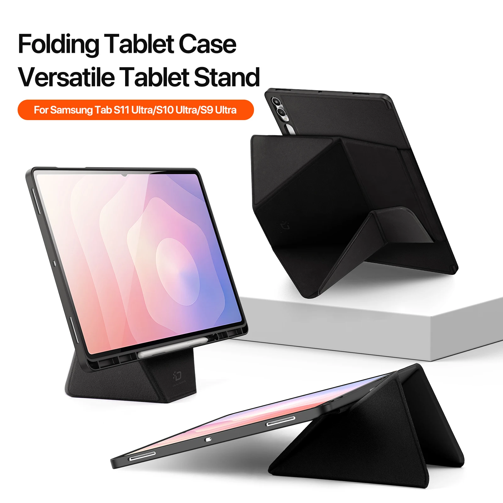 Premium Tablet Case with S Pen Holder and Multi-angle Support