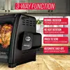 Countertop Rotisserie Oven, 3 Cooking Functions: Rotisserie, Sear and No Heat Rotation, 15-Pound Capacity, Black 5