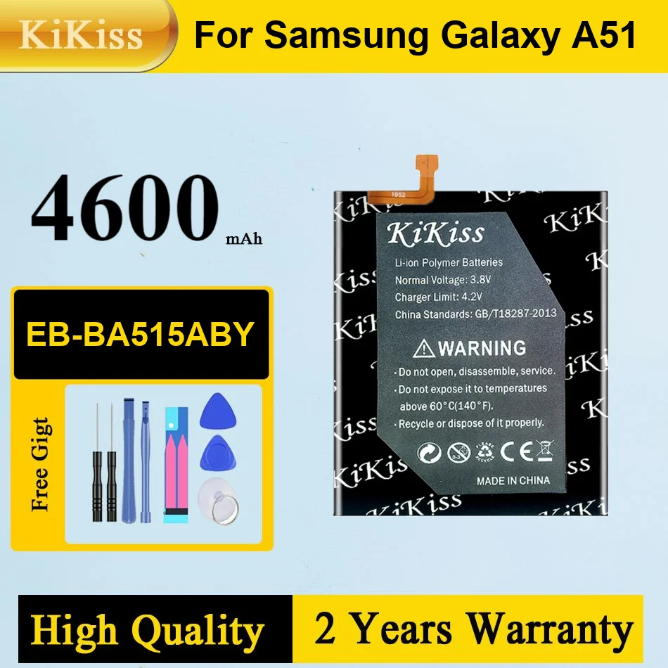 4600mAh KiKiss 強力なバッテリー EB-BA515ABY サムスンギャラクシー