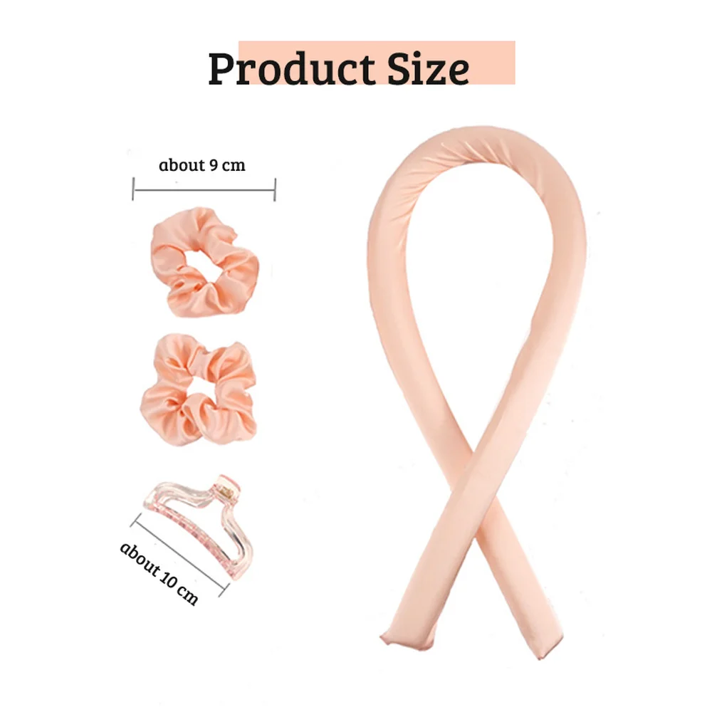 Heatless Curling Rod Headband No Heat Curl Ribbon with Hair Clips Scrunchie Sleeping Lazy Curler Silk Ribbon Hair Rollers Makeup hair styling tool hair curling tools