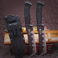 U. S.A. 14 inch DC53 steel full Tang multi-purpose jungle wood cutter, outdoor logging knife, household agricultural tool knife 1
