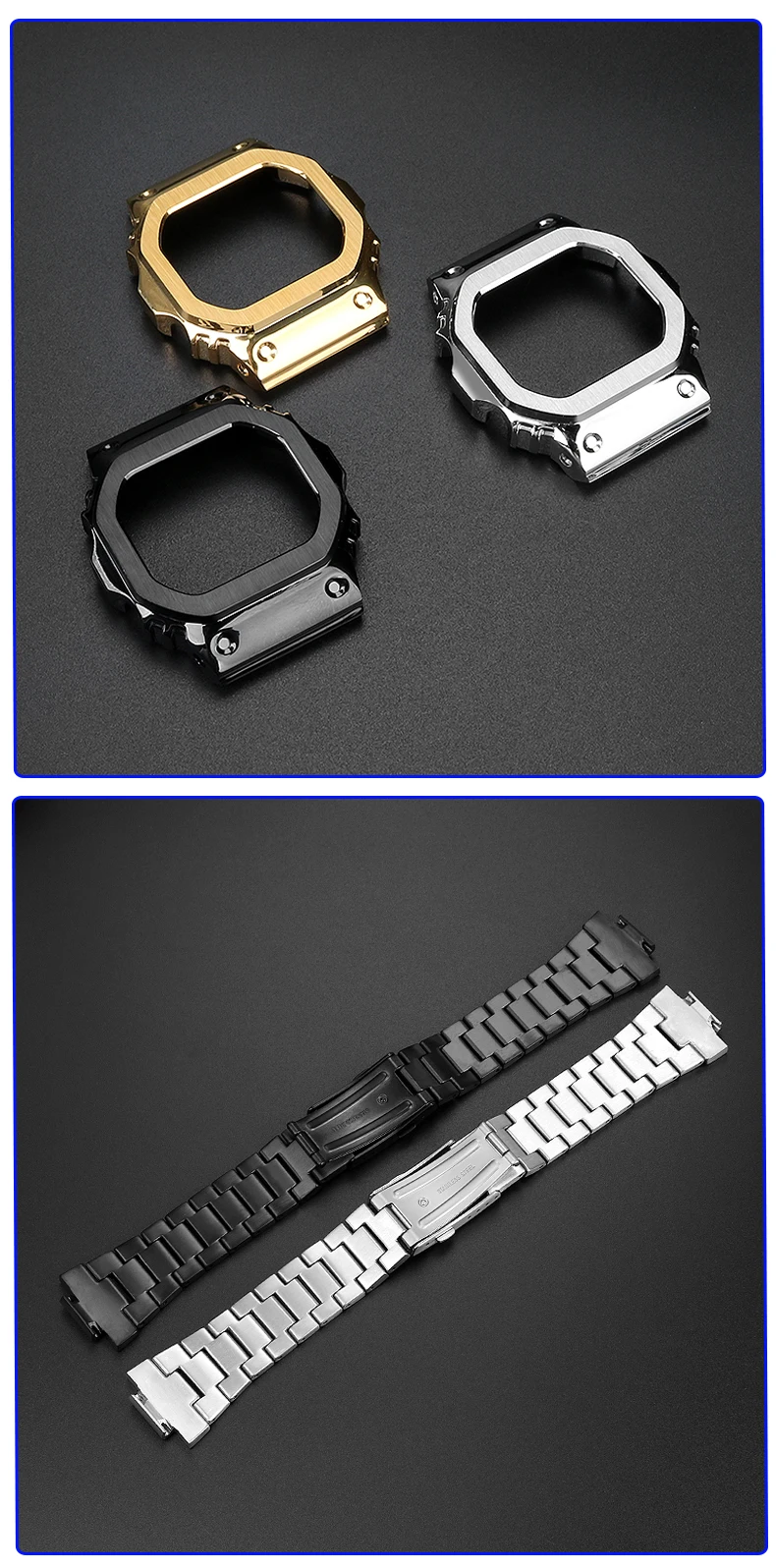 GM-5600 Mod Kit for G-SHOCK Small Block 3229 GM5600 Case and Strap