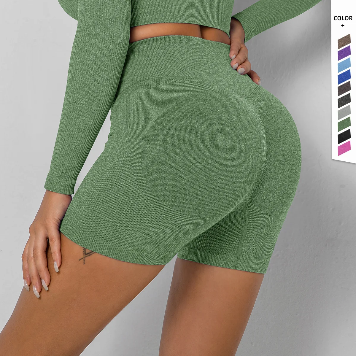 

Yoga Shorts Women Sports Shorts Seamless Gym Workout Shorts High Waist Push Up Fitness Sports Shorts Cycling Shorts