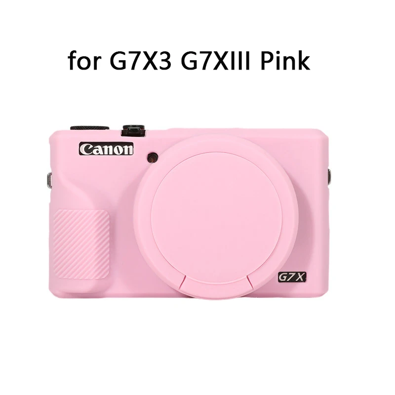 Durable Soft Silicone Rubber Shockproof Camera Body Case with Lens Cap Protection