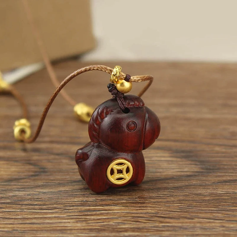 Wooden Cartoon Horse Pendant Necklaces For Women Female Retro Sweater Chains Adjustable Long Rope Chain Daily Matching Accessori