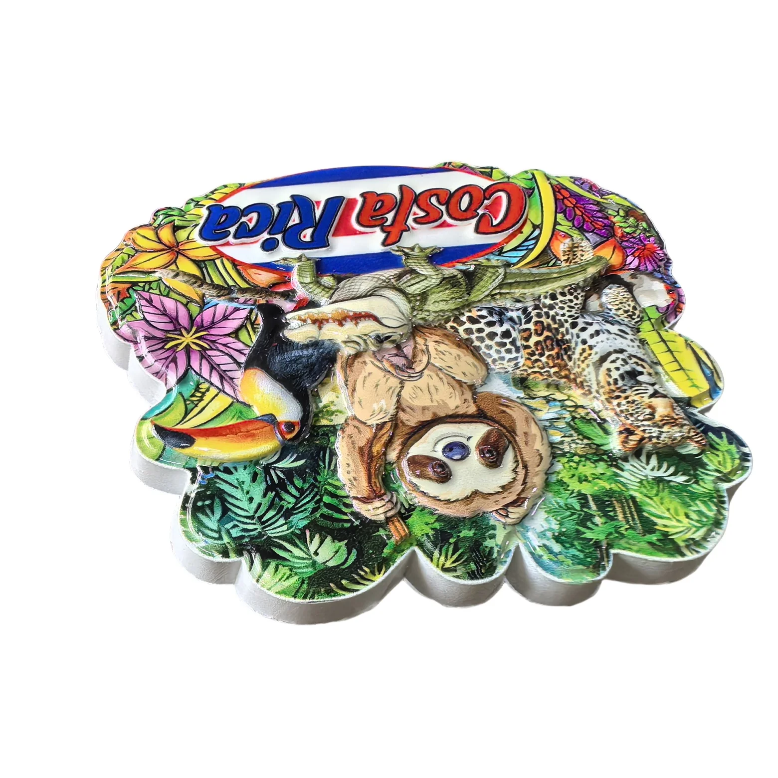 Costa Rica 3D Fridge Magnet magnetic fridge magnets refrigerator decor Souvenir Gift Resin Handmade Costa Rica Refrigerator Magnet Home Decoration Collection