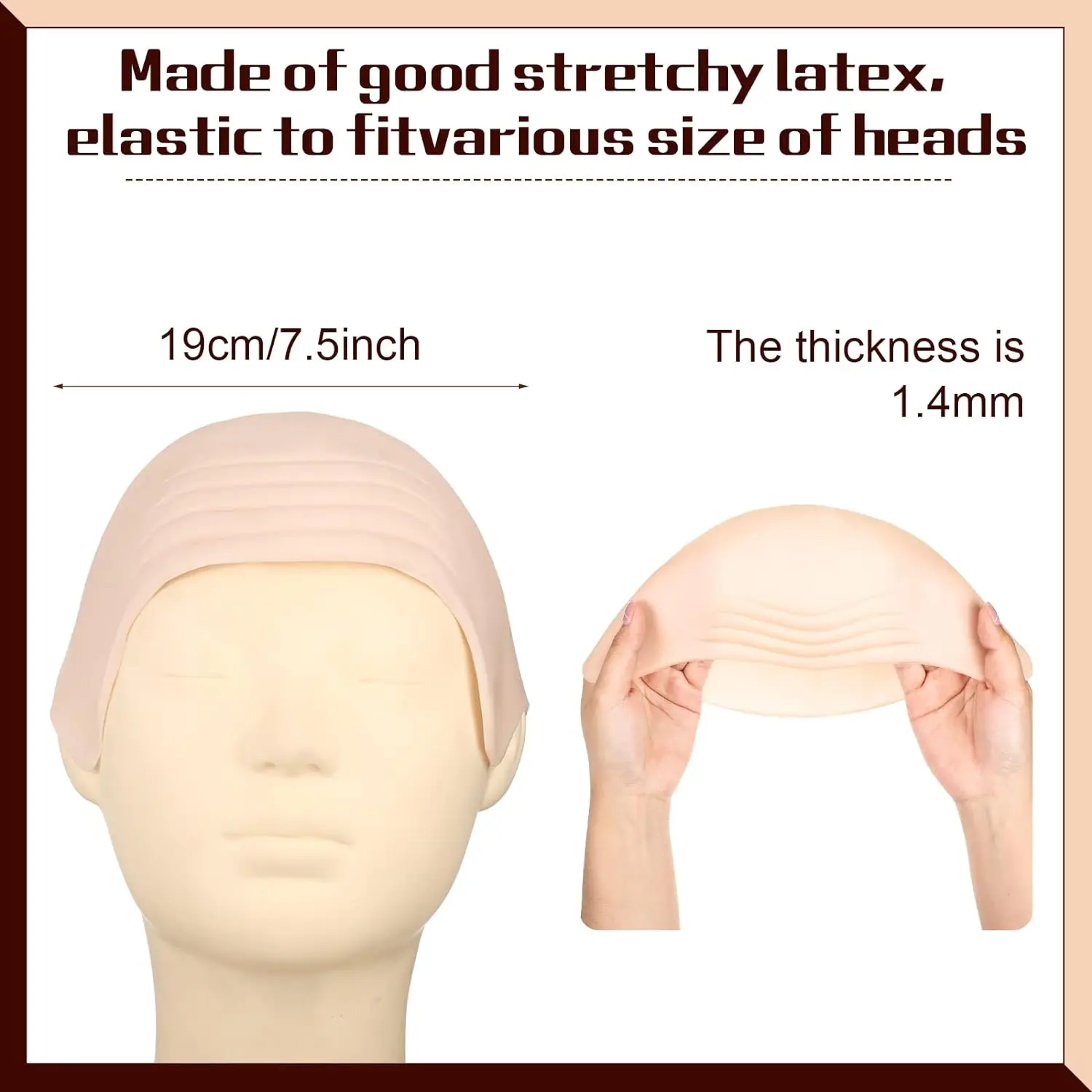 Halloween Bald Cap Makeup Latex Bald Head Wig Caps Hat Cosplay Makeup Costume Accessories for Adults Women cosplay accessories