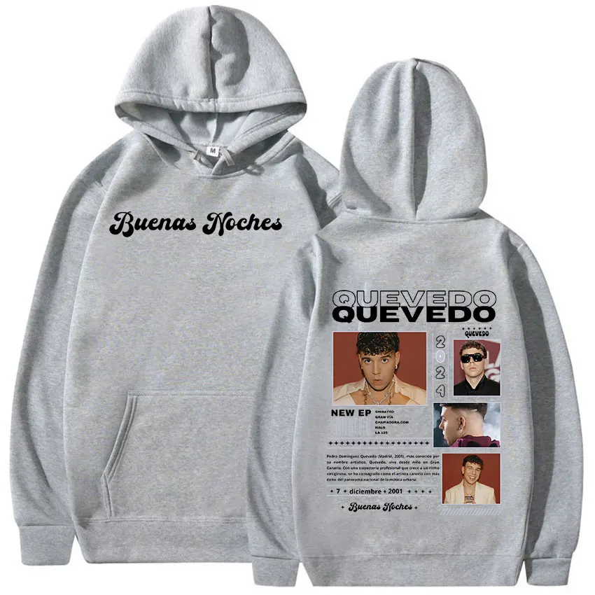 Rapper QUEVEDO Tour 2024 Graphic hoodie Men's Women Hip Hop Fashion pullover Sweatshirt y2k harajuku Oversized hooded Streetwear 4