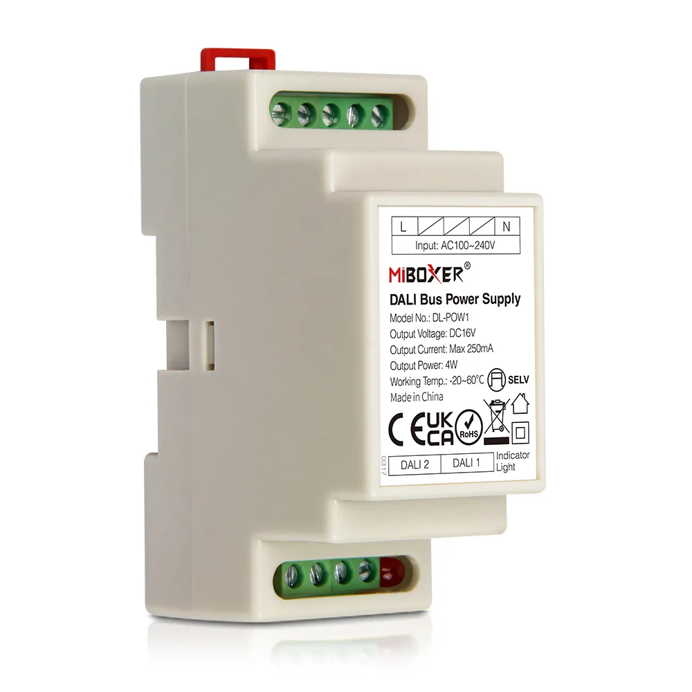 

Milight New DALI Bus Power Supply Din Rail High Voltage 100V-240V AC 50/60Hz Input 250mA Output Class 2