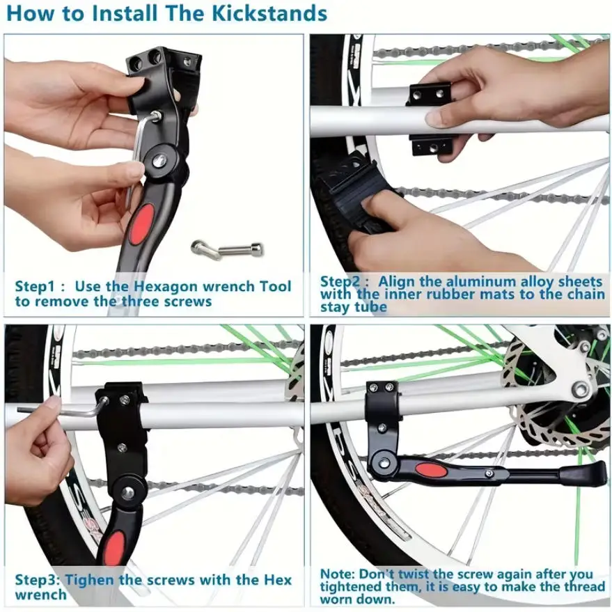 Durable Adjustable Aluminum Bike Kickstand
