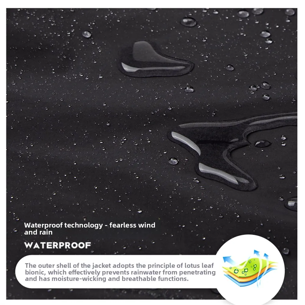 EiAO Waterproof Fly Fishing Clothes Hiking Single-layer Soft Shell Jacket Camping Coat Chaqueta Cortavientos Hombre Jacket Men