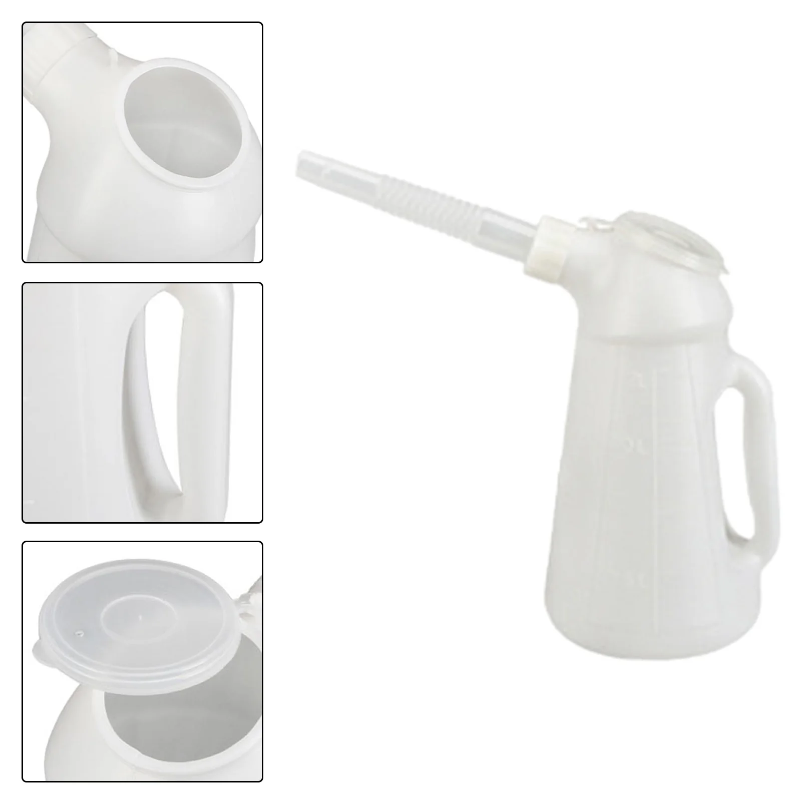 1.2L/2/3/4/5L Oil Jug with Spout Oil Dispensing Bottles Measuring Container Jug Tools Leakageproof Engine Dispenser oil measuring jug