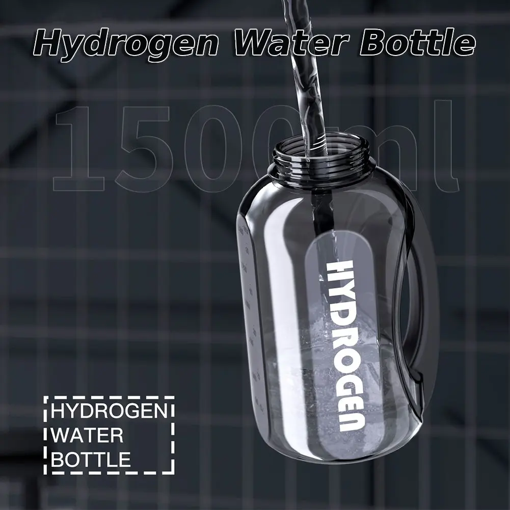1500ml Hydrogen Water Bottle Large Capacity Rich Molecular Hydrogen Water Generator USB Rechargeable for Outdoor Sports