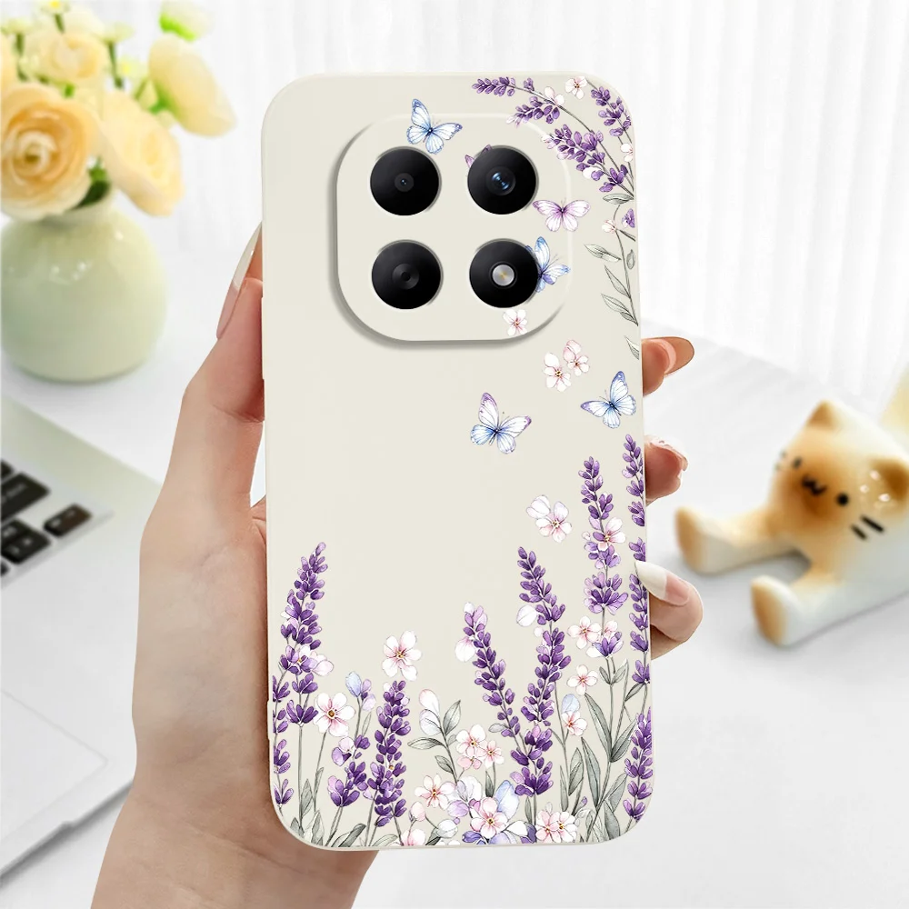 Lavender Butterfly Soft Phone Case Cover