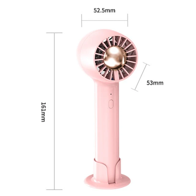Usb Mini Kézi Ventilátor Néma Turbina Kis Zseb Hordozható 2000 Mah Erős Nyári Hűtőventilátor Asztali Levél Nélküli Elektromos - Image 5
