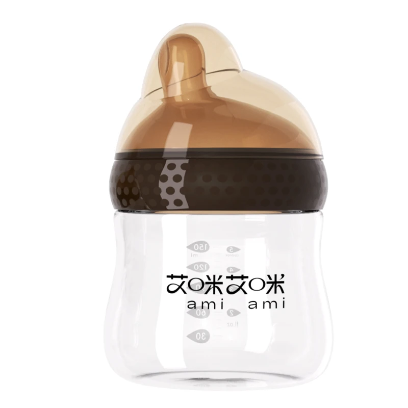 Newborn Baby Bottles Anti-Choke Glass Feeding Bottle Wide Caliber Imitation Breast Infant Nursing Bottle With BPA-Free milk bottle feeding bottle glass milk bottle