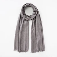 Lastest Brand Design Scarf Shiny Solid Color Shawls Rayon Fabric Gold Silk Silver Wire Head Shawl Fringe Hijab For Women 2