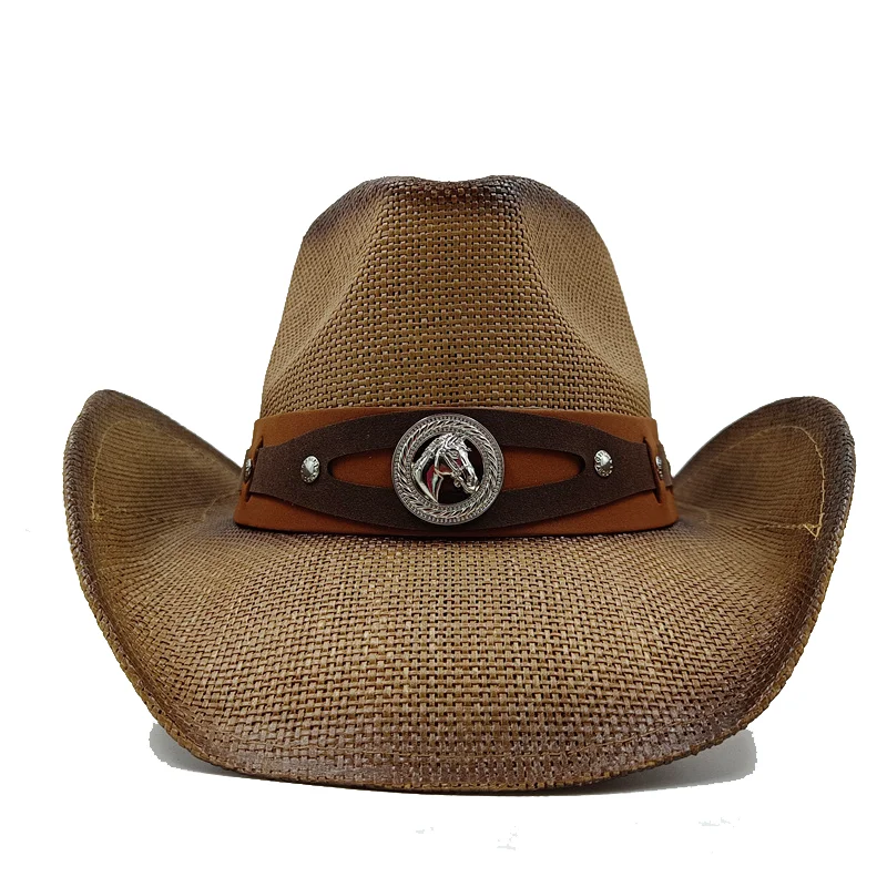 Schwarzer Cowboyhut mit silbernem Rand für Sommer, Outdoor, Reisen, Stern-Cowboyhut für Männer und Frauen, Retro-Gentleman-Dame, Sombrero Vaquero – Detail 17