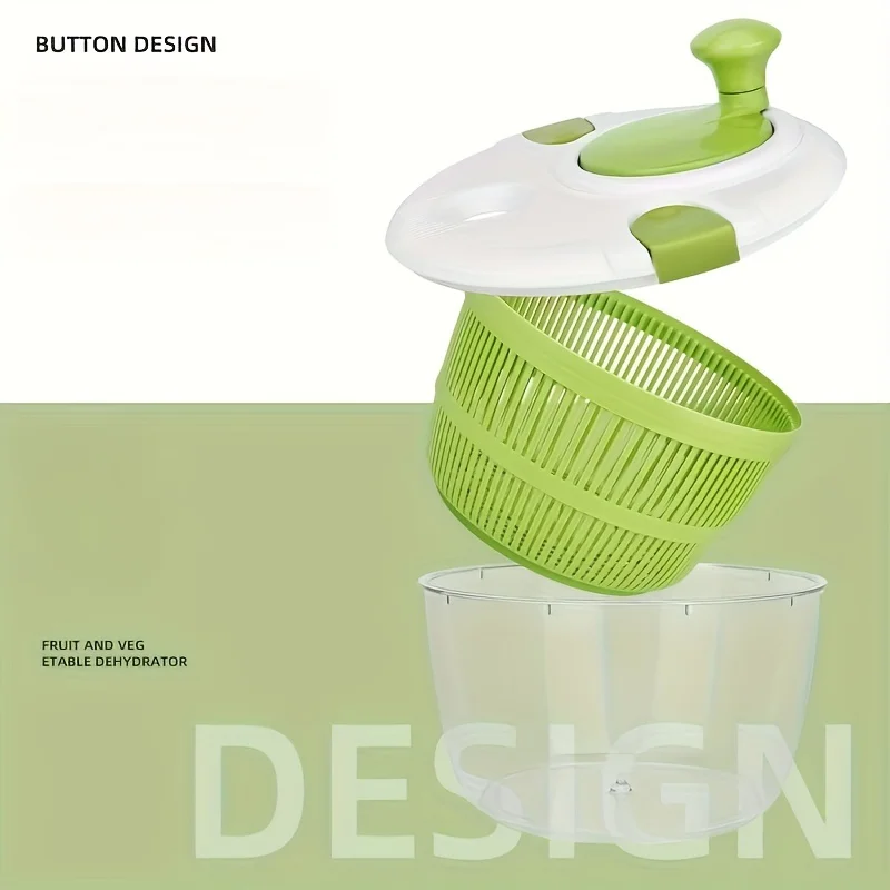 Salad Spinner & Vegetable Dryer-Durable Plastic, Perfect For Restaurants