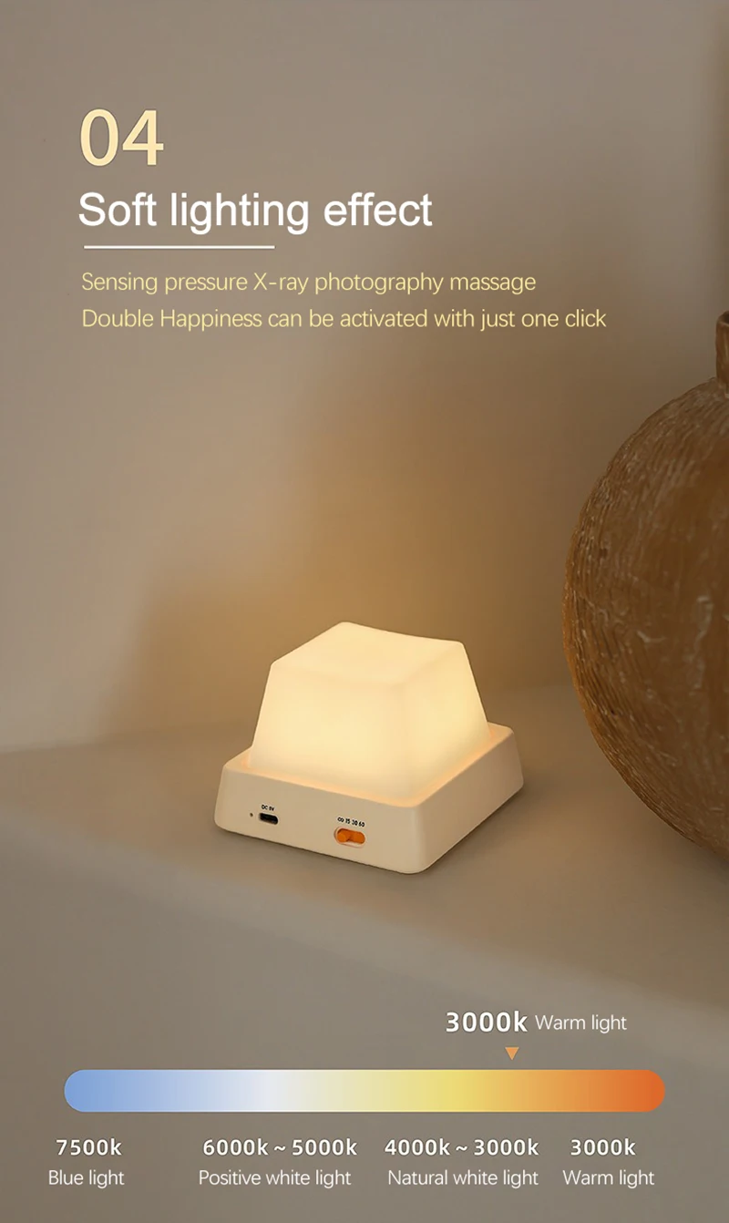 LED Night Lights Bedside Table Lamp Room Decoration USB Rechargeable Led Lamp Decor Holiday Baby Bedroom For Birthday Gift