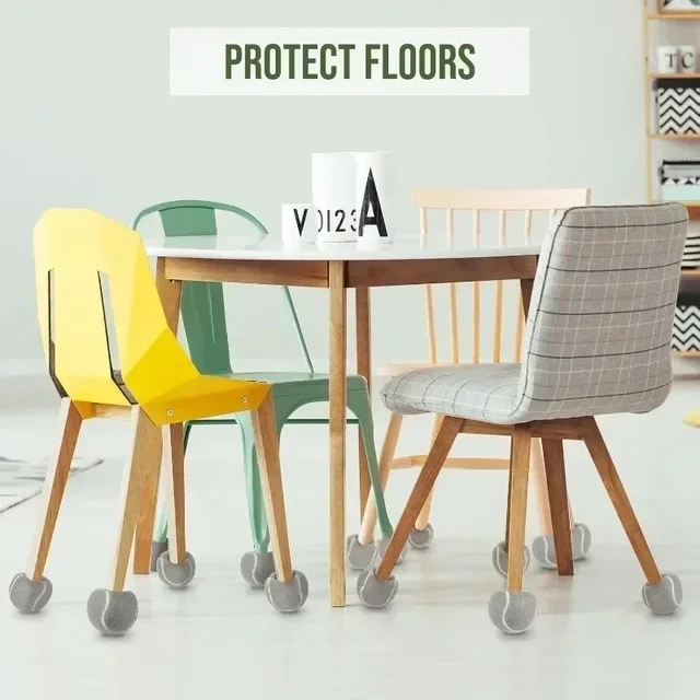16/1PCS Chair Leg Cups Covers Tennis Balls Shape Non-slip Pads Furniture Floor Protector Cover Anti-Noise Table Legs Chair Cap 6