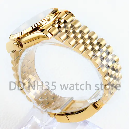 36mm/39mm NH35 Watch Case Sapphire Glass 20mm Solid 316L Stainless Steel Bracelet for Datejust NH35 NH36 Movement 28.5mm Dial - Image 6