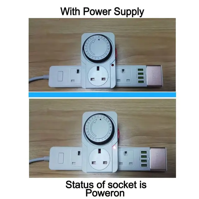 A Brit Szabályozott Időtartamú Automatikus Kikapcsolási Ciklus Mechanikus Időzítő Kapcsoló Hongkong Verzió Energiatakarékos - Image 6