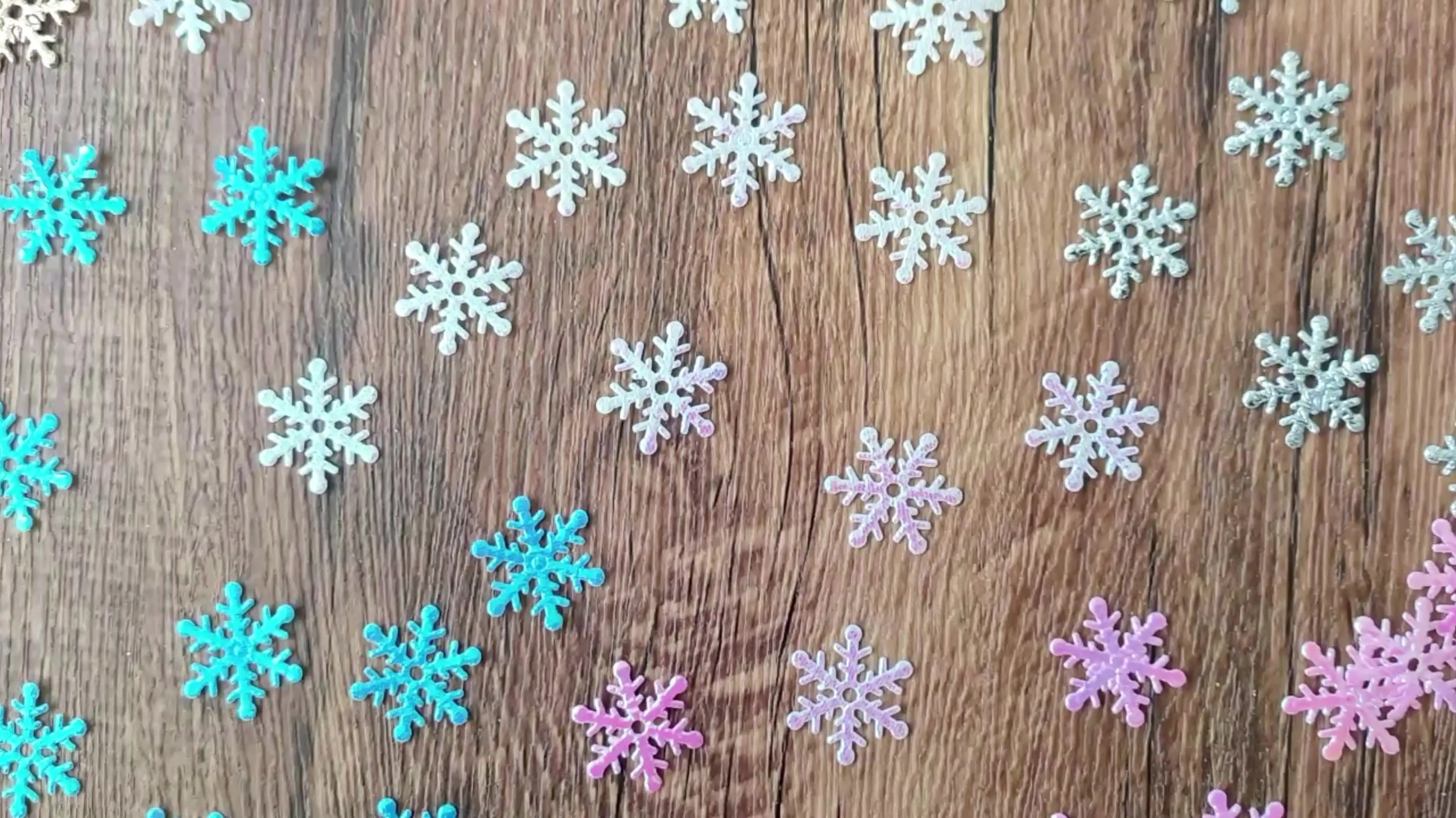 6 Stringen Decoratie Sneeuwvlokken